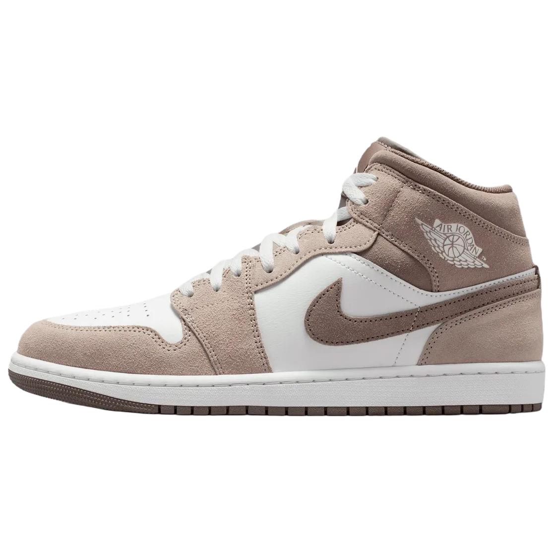 

Кроссовки унисекс Air Jordan 1 Mid Enigma Stone Коричневый Summit-White-Olive-Grey DQ8426-003 43