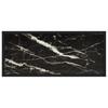 Console Table Black 80 X 35 X 75 Cm Tempered Glass