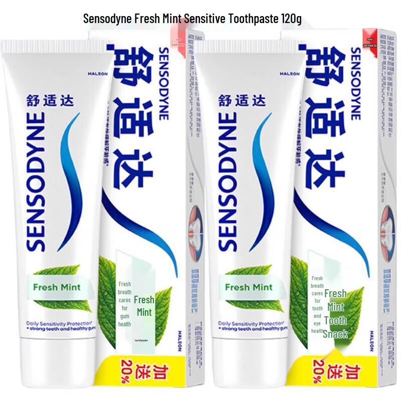 Sensodyne Fresh Mint Sensitive Toothpaste Twin Pack