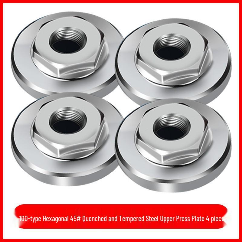 Universal Angle Grinder Flange Set: 100-Piece Kit with Nut, Screw, and Polisher Accessories