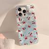 Watermelon Cherry Fruits Glacier Texture Phone Case for iphone 16 15 14 7 8 Plus 13 11 12 Pro Max X XS XR SE 2022 Back TPU Cover