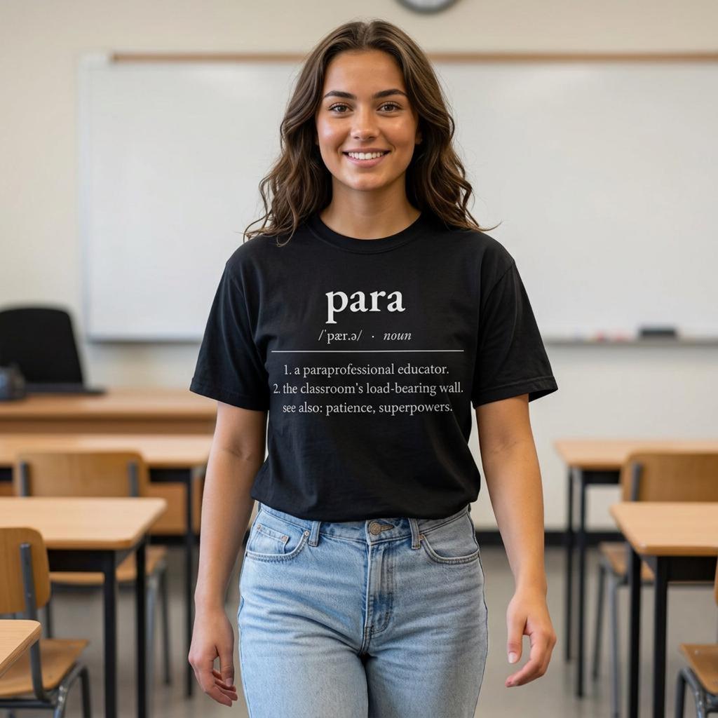 Para Definition Shirt, Paraprofessional Tee, Comfort Colors Dictionary T-Shirt, School Staff Appreciation Shirt