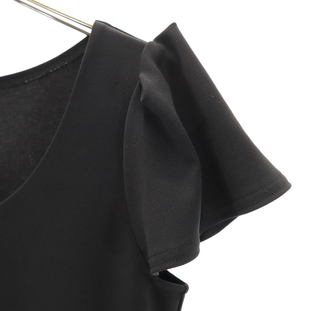 FOXEY NEW YORK made in Japan Short sleeve Cut 38 black French sleeve Women Used