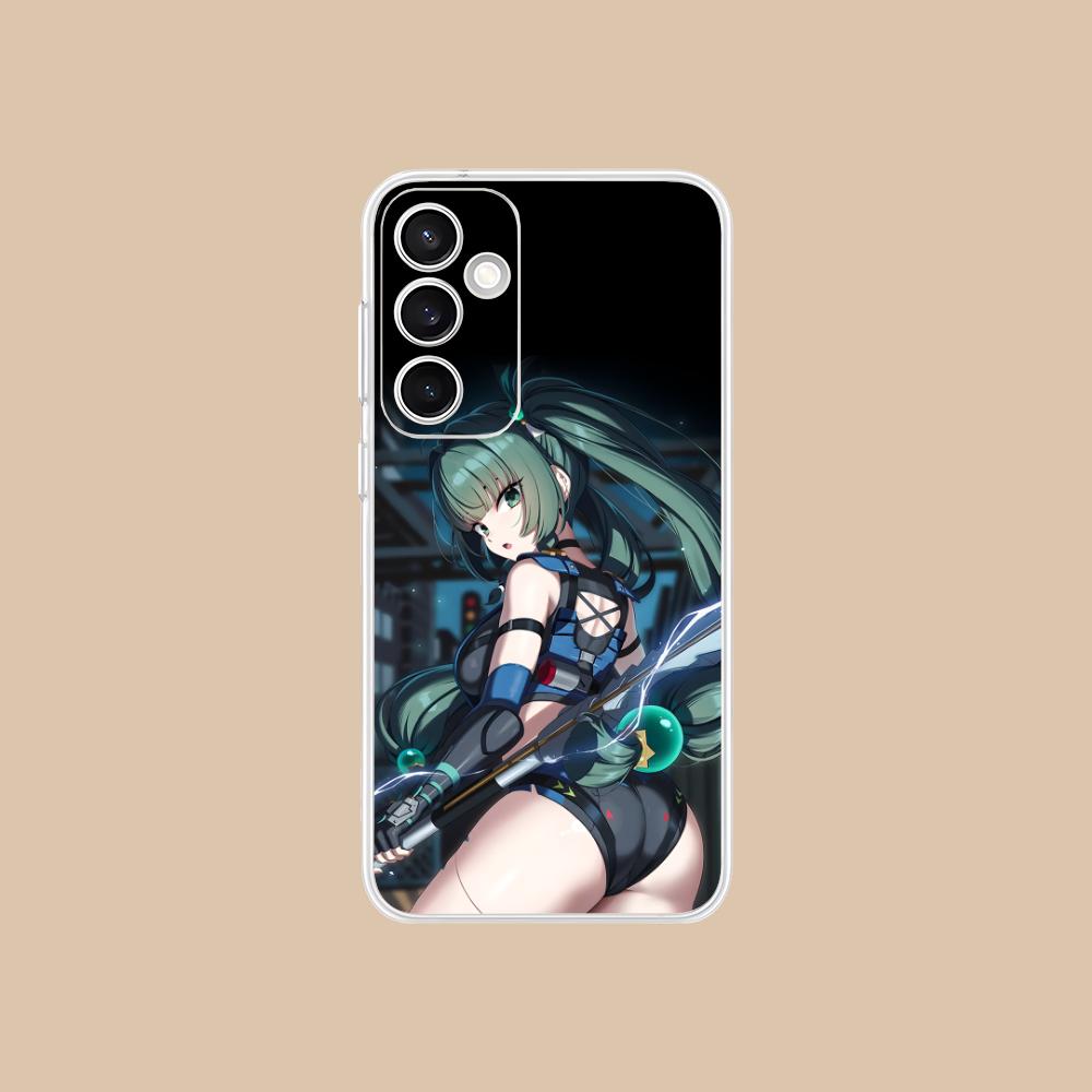Zenless Zone Zero QingYi Phone Case for Samsung Galaxy S25 S24 S23 S22 S21Plus FE Ultra Clear Colorful Cover Pretty Cellphones