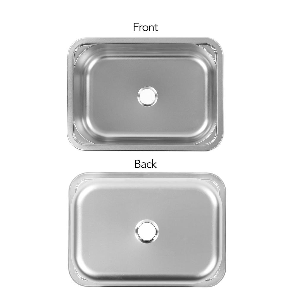 RV-Zubehör, RV-Waschbecken, quadratisch, 345 x 245 x 136 mm, 304 Edelstahl, bündig montiertes Handwaschbecken, Waschbecken mit 40 mm Abfluss für