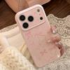 Pink bow phone case suitable for iPhone 16, iPhone 17, and iPhone 17 Pro Max