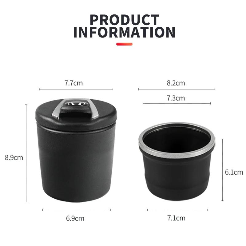 1 PC New Car Ashtray Garbage Coin Storage Cup Container Cigar Ash Tray For Honda Odyssey Spirior CR-V Civic HR-V City Accord YY1
