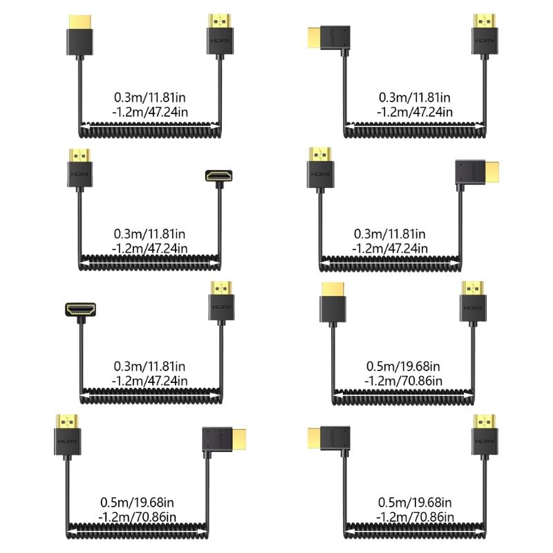 Flexible 4K60hz 2.0 HDTV Extension Cable Support 60Hz Refreshing Rate, Gold Plated for Superior Clarity