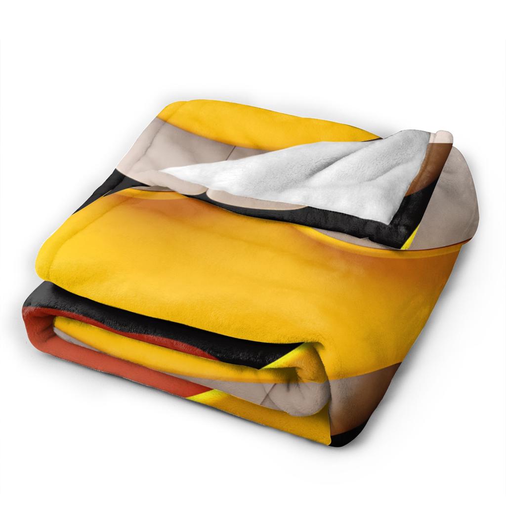 Happy Cartoon Face Meme Flannel Blanket Adults Comfortable Bedding Throws Spring Chair Bedspread Sofa Bed Cover