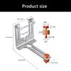 Heavy Duty L Shaped Aluminum Wall Mount Bracket for Level Tool Screw Locking Wear Resistant Design