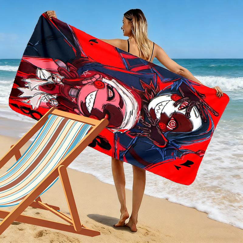 Blood moon night 2D Flat Print Beach Towel, Large Soft Quick Dry Towel for Beach Camping SwimmingZSTJ0915415