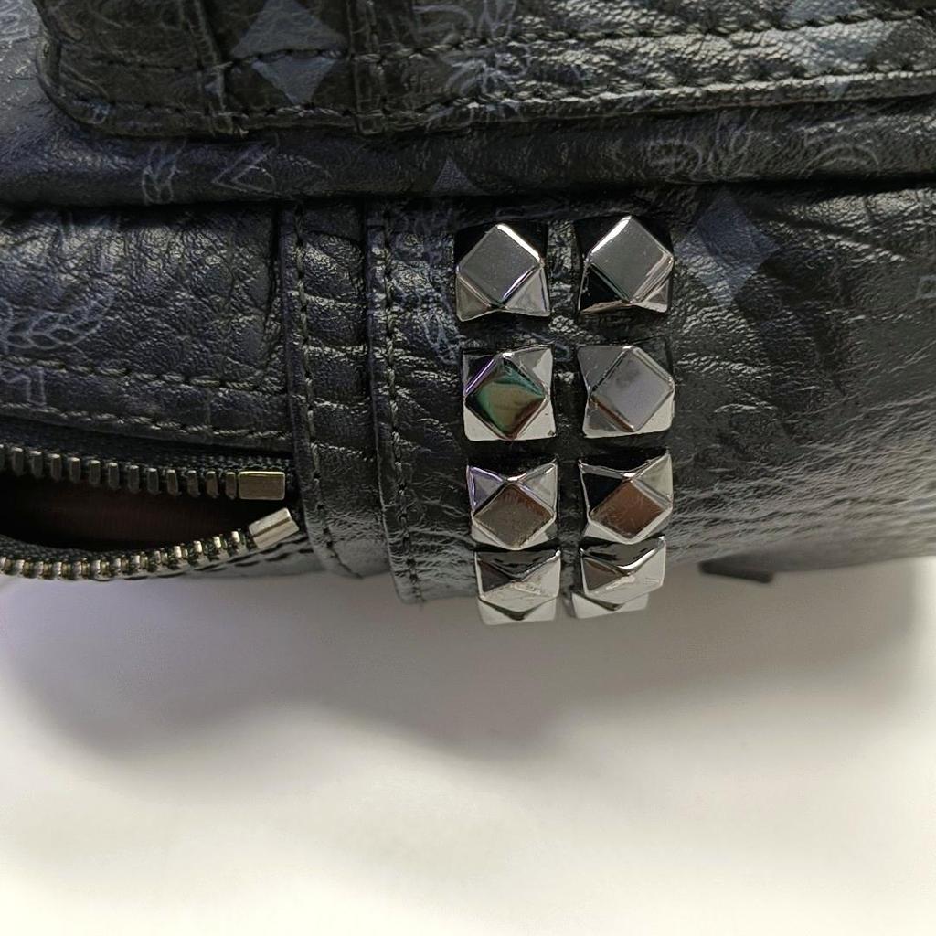 [Pre-Owned] Studded Multifunctional Leather Backpack Mini - Good #1TL0VV8