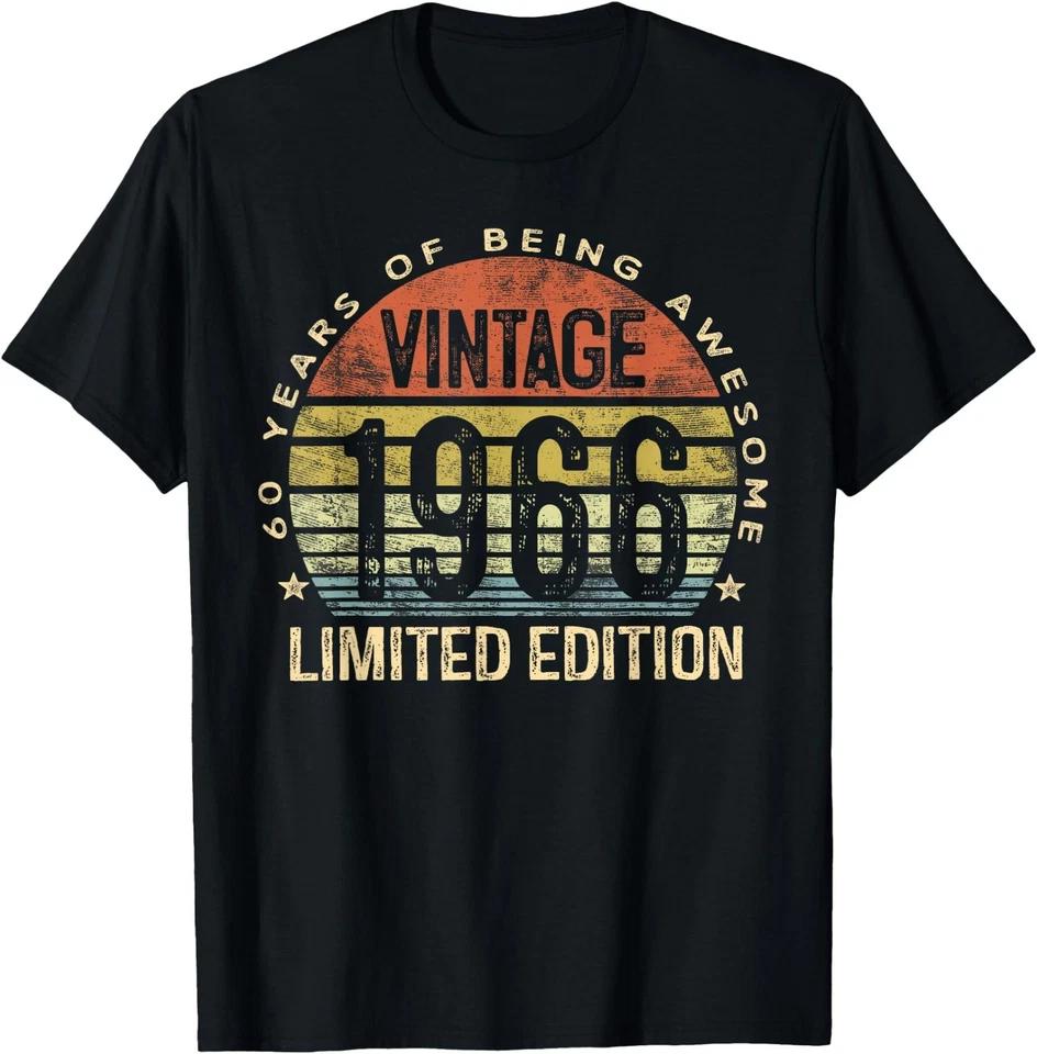 Vintage 1966 Limited Edition 60-Year-Old 60th Birthday T-Shirt L