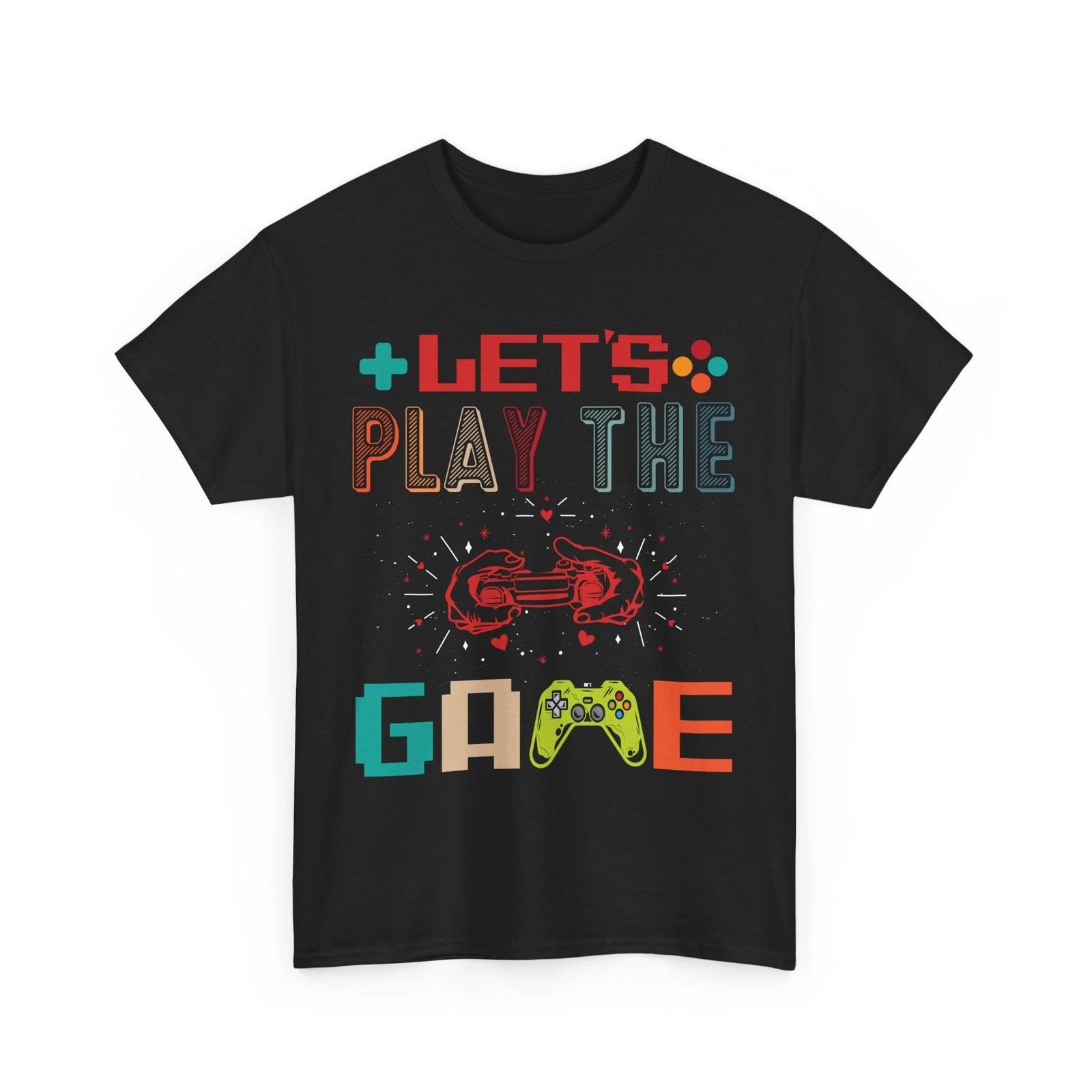 Let s play the game T-Shirt | 8-bit Gaming Tee | Retro Game Lover Shirt S