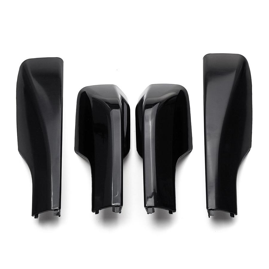 Dla 2001-2005 Toyota RAV4 4 szt. Pokrywa bagażnika dachowego boczna szyna zaślepka czarny ABS