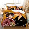 Fashion Bleach Bedding Set Bedspread Single Twin Queen King Size Bleach Anime Bleach Bed Sets Aldult Kid Bedroom Duvetcover Set