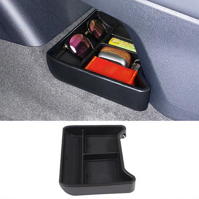 Accoudoir de Console de voiture noir ABS, conteneur inférieur, boîte de rangement, rénovation pour Volkswagen VW ID.4 ID4 ID 4 CROZZ, intérieur automobile