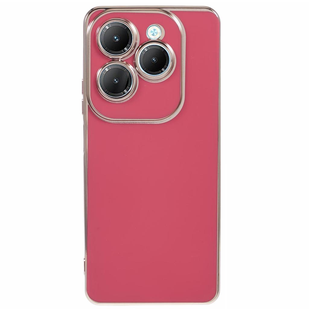 For Infinix Hot 40/Hot 40 Pro/TECNO Spark 20 Pro Case 6D Electroplating Protective TPU Phone Cover