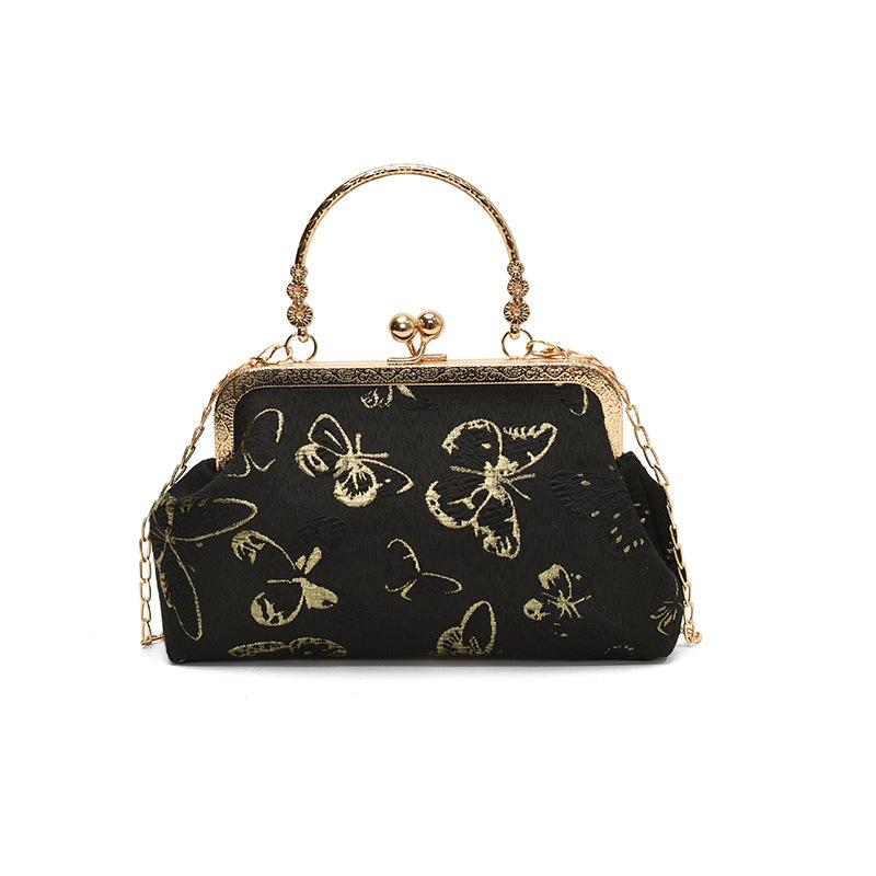 Geantă frumoasă casual crossbody cu un umăr, personalitate la modă, cheongsam atmosferic, hanfu, stil național, de mână, geantă scoică pentru femei