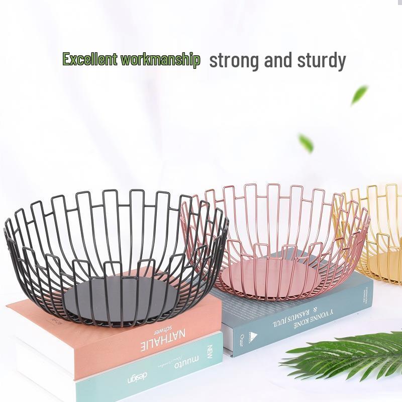 ZISIZ Creative Iron Art Fruit Basket