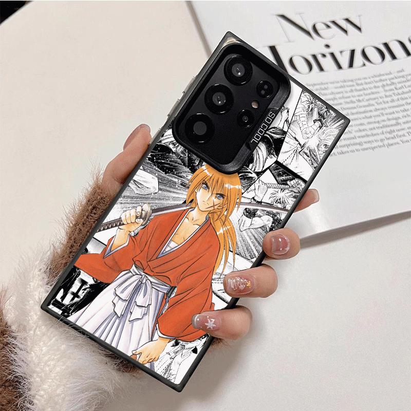 Rurouni Kenshin Anime Soft Phone Case for Samsung Galaxy S24 S25 FE S26 Edge S23 Ultra S22 Plus S21 + Shockproof Cover Back Shel