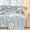 Kawaii Niedliche Cinnamoroll Decke Überwurf Pelzig Winterdecken für Erwachsene Bettwäsche Haus Innen Flauschige Karomuster Sofa Knie