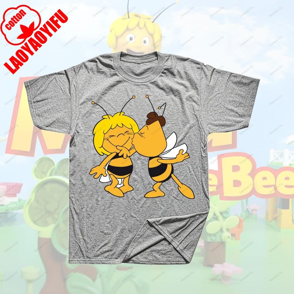 Maya The Bee Movie Cartoon Character T-shirts Cartoons T Shirt for Fitness Training Jogging Outdoor Activities