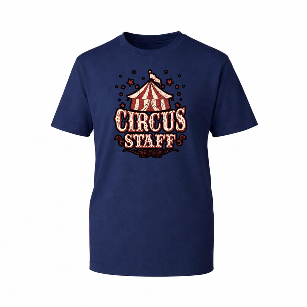 Retro Graphic TShirt Vintage Style Circus Staff Carnival Event Novelty Gift Tee S