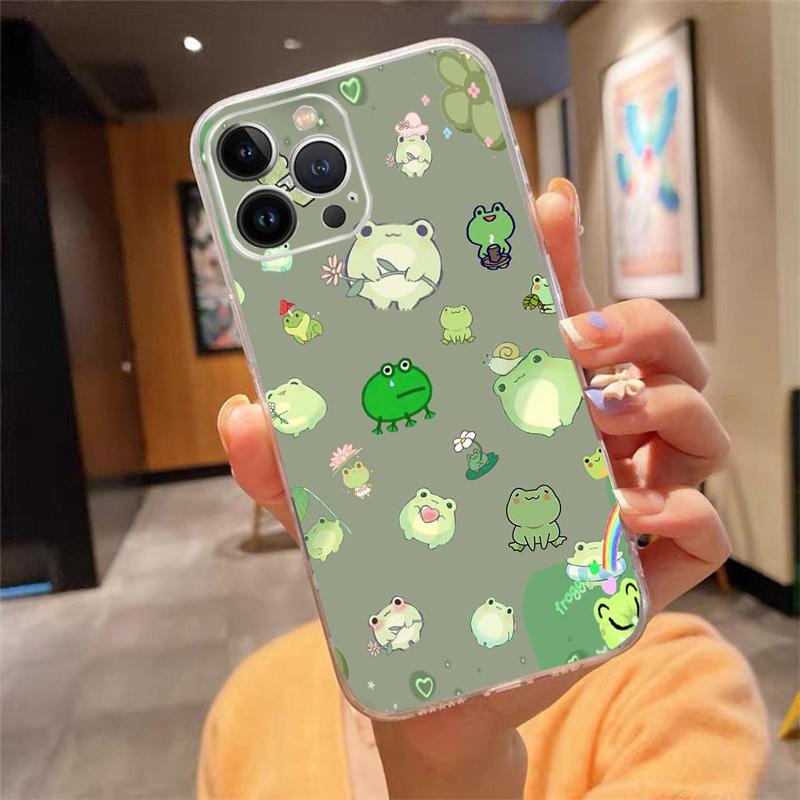 Phone Case For iphone 17 Air 17 Pro Max 16 15 14 13 Pro Max 15 16 Pro 15Plus Frog