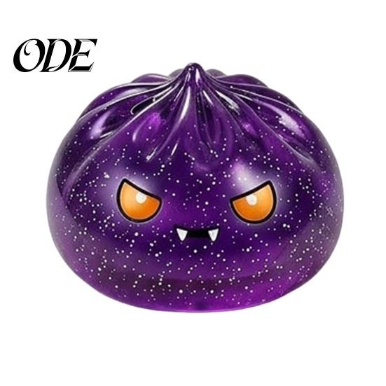 Halloween Party Favors 1/6Pcs Dumpling Stress Relief Toy, Devil Pumpkin Eyeball Skeleton Squeeze Gadget Anxiety Reduction Dough Bun Fidget Toy