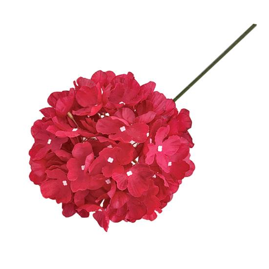

Hydrangea Artificial Flowers 29.13 Real Touch Faux Hydrangea with Long Stems for Home Office Decor Wedding Party Centerpieces Floral Arrangements красный