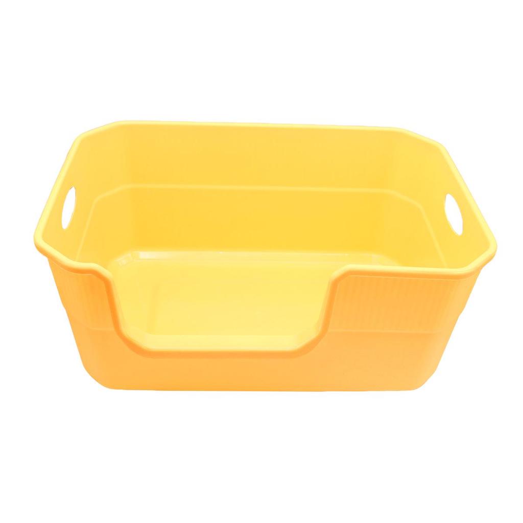 Extra Large Semi-Enclosed Odor-Control Cat Litter Box with Anti-Splash Design