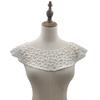 Fashion Embroidery Lace Neckline DIY White Curved Neckline Hollowed-out Handmade Lace Trim Slim Clothes Sewing Applique