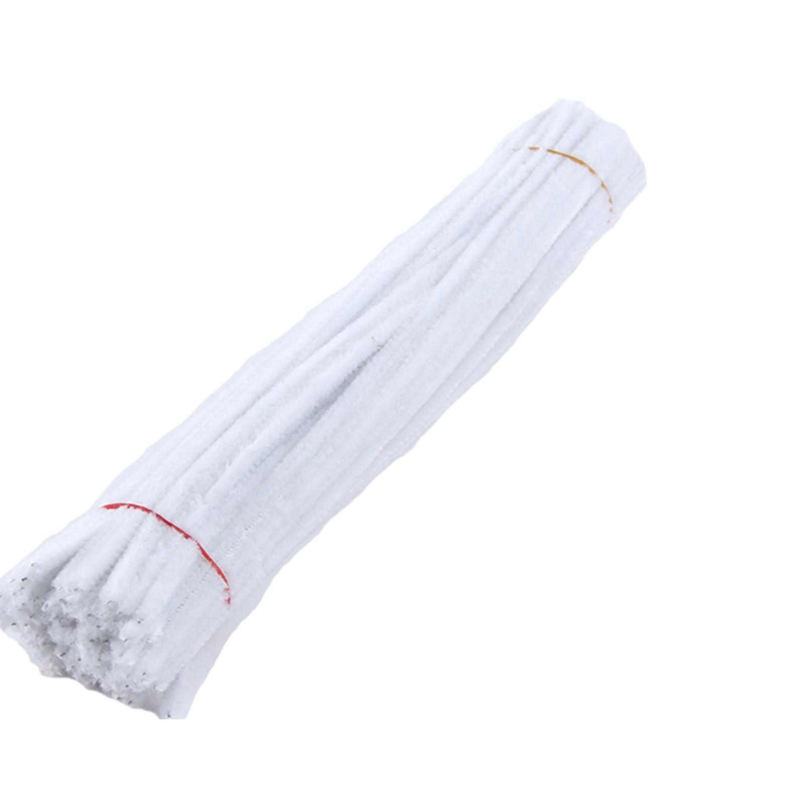 

Sagit 100 шт. однотонные средства для чистки труб с синельным стержнем для DIY художественных ремесел, украшений One Size белый