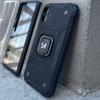 Armored case cover + magnetic holder iPhone 13 Pro Max Ring Armor silver