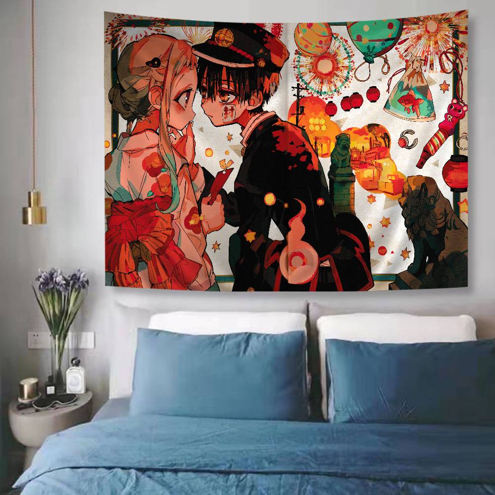 Anime Toilet Bound Hanako Kun Printed Large Wall Tapestry Cheap Hippie Wall Hanging Bohemian Wall Tapestries Mandala Home Decor