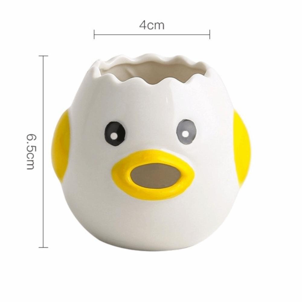 Ceramic Egg White Separator Easy Separation Cartoon Egg Yolk Separator Kitchen Accessories Efficient Egg Liquid Filter