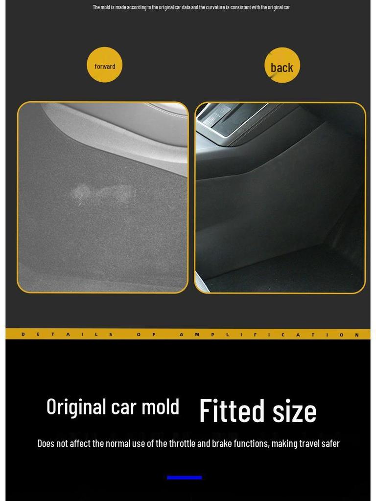 Six-Seater Tesla Model Y/YL Center Console Anti-Kick TPE Protective Panels
