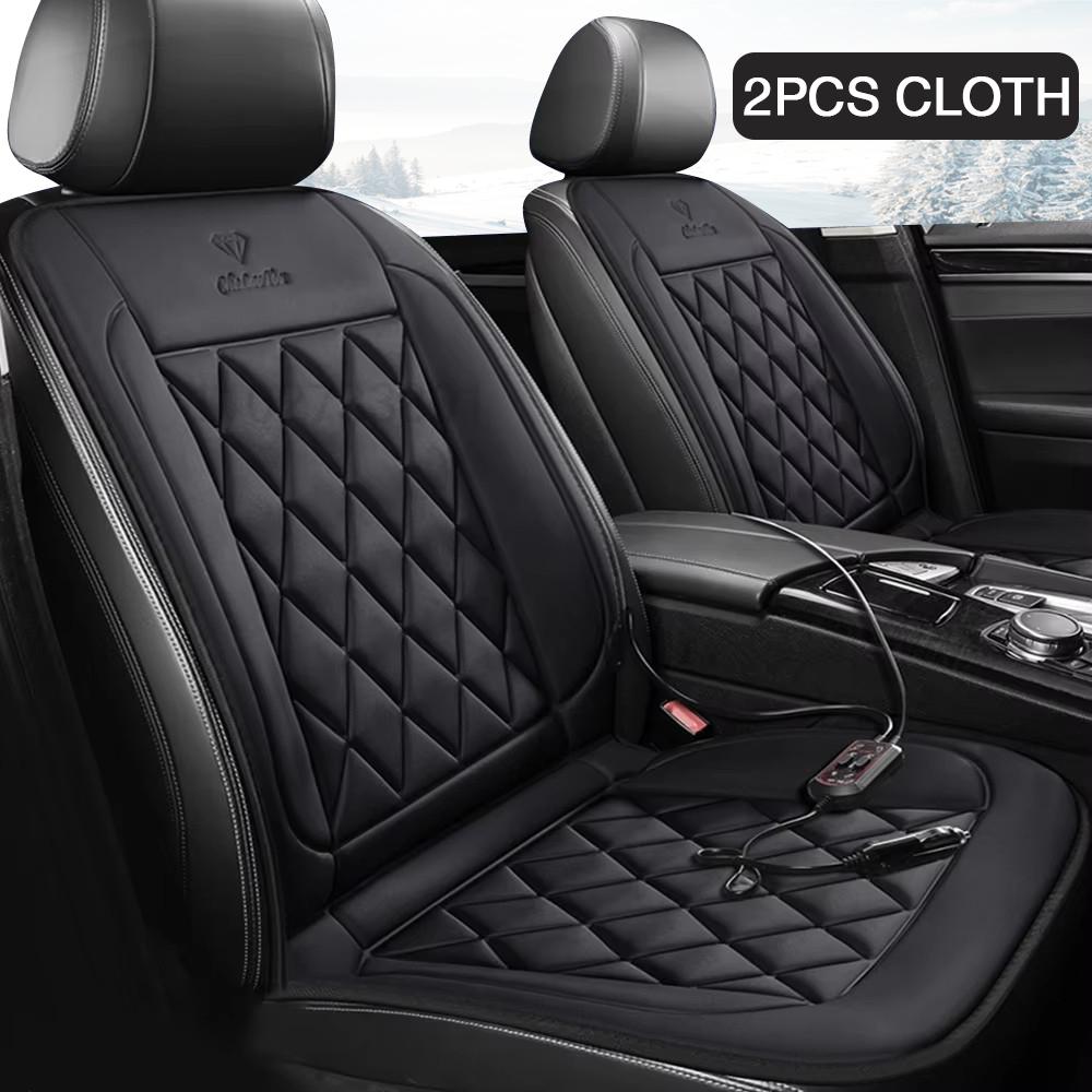 1/2pcs Winter Heated Car Seat Cover 12V Heating Warmer Car Seat Cushion Auto Universal Car Seat Protector Cover Car Accessories