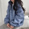 Damen Letter Print Kapuzenpullover Oversized Langarm Tasche Lockerer Hoodie Für Frühling Herbst Winter
