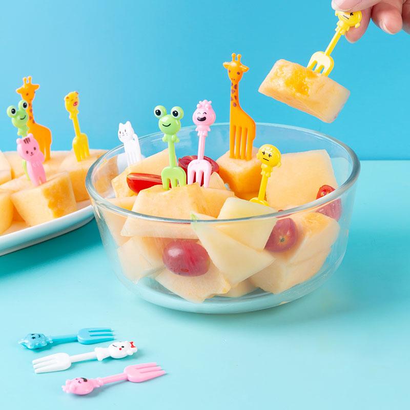 Cartoon Obst Gabel Set Twisted Party Buffet Dessert Essen Cocktail Sandwich Stick
