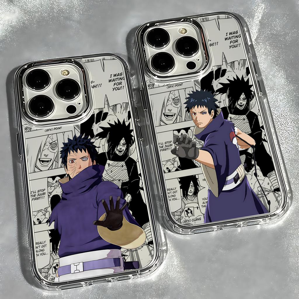 Anime Uchihas Obitos Phone Case For iPhone 17e 17 16e 16 15 14 13 12 11 mini Pro Max X XR XSMAX 8 7 Air Plus Clear
