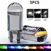 5PCS T10 Indikátor šířky Cob 1smd Integrované průhledné LED světlo do auta na čtení