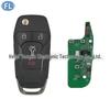 Compatible with Ford Focus 315MHz 3+1 Button Folding Remote Control with 49 Electronic Chip.