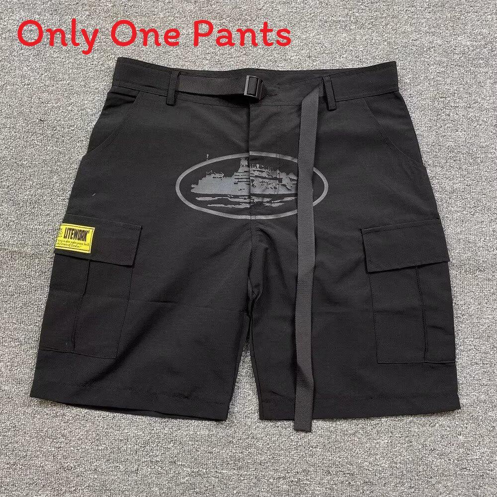 NovaGlade Amerikaanse Retro Cargo Shorts Voor Mannen Zomer Casual Streetwear Met Meerdere Zakken Voor Tiener Mode Black