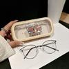 Plastic Puppy Glasses Case Visible Transparent Sunglasses Storage Box Cartoon Animals Portable Glasses Protective Case Gifts