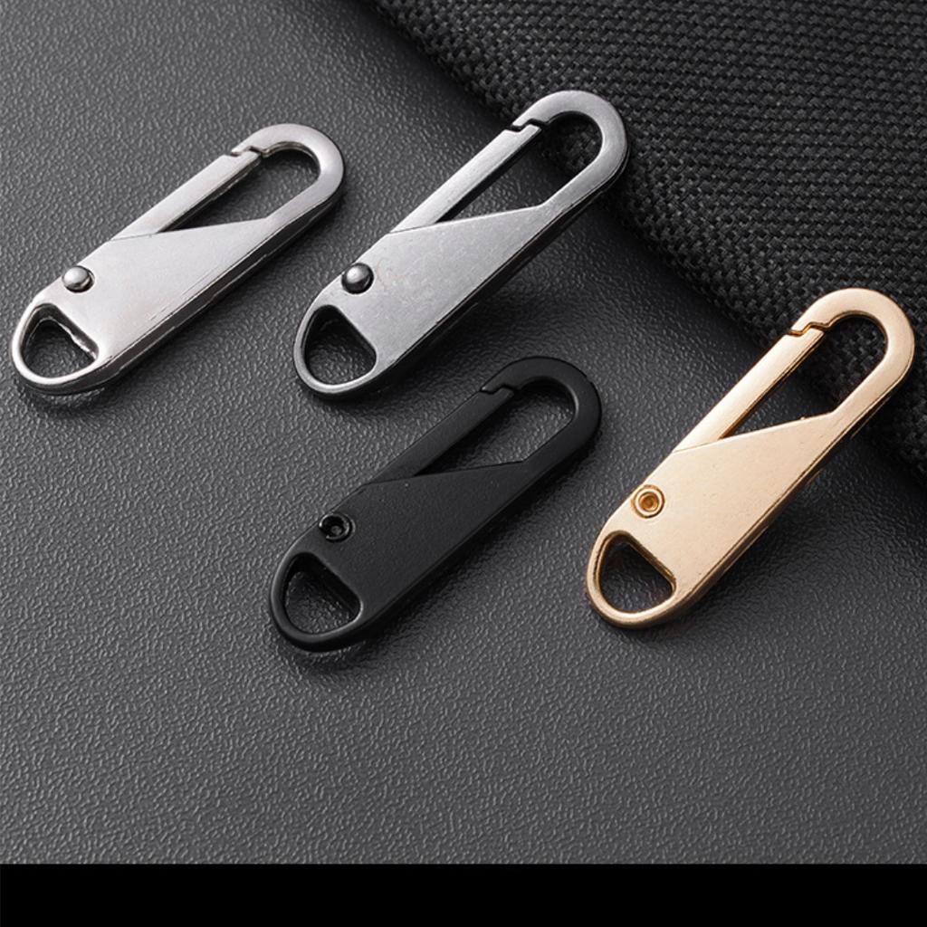 5/10 Pcs Metal Zipper Pull Replacement Detachable Zipper Slider Pull Tab Repair Kit for Clothing Jacket Diy Craft Sewing Zip Head