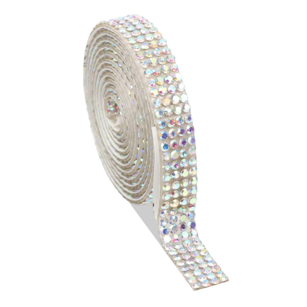 Self-Adhesive Rhinestone Strips: Decorative DIY Glass Net Sheets for Car & Clothing Accessories