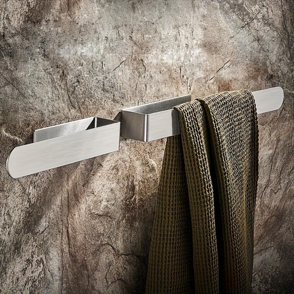 Stainless Steel Towel Rack Single Rod Bath Towel Hanger Multifunctional Tissue Holder  For Home