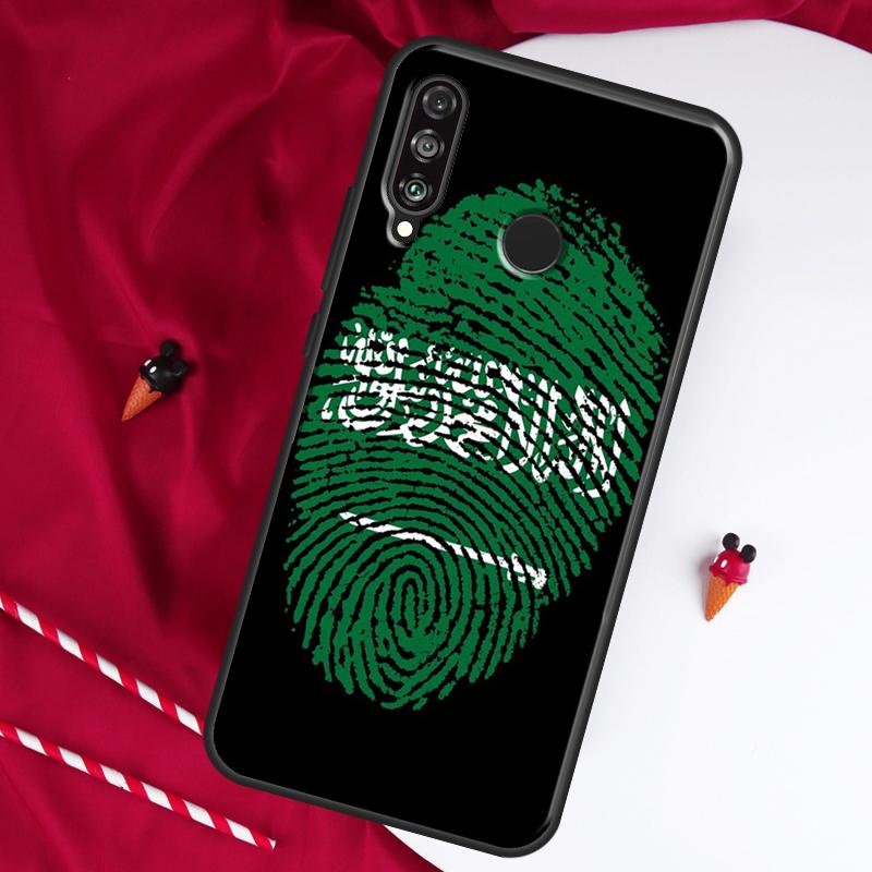Saudi Arabia Flag For Huawei Nova 9 SE 10 5T Y90 Y70 Y60 Y61 Y91 Y72 12i 12s 11i P60 Pro P20 P30 P40 Lite Case